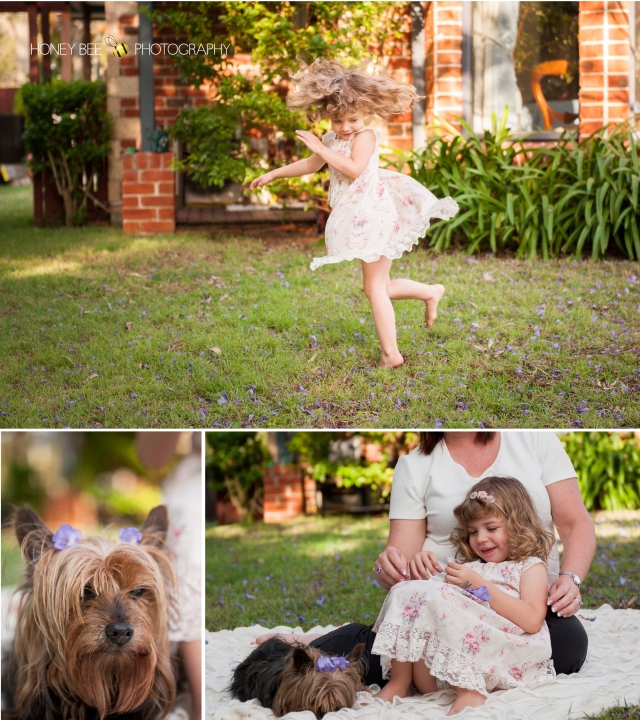 Brisbane Wedding, Maternity, Newborn, Children and Family Photography, Swing, jacaranda, black and white, teddy bears and dolls, pets